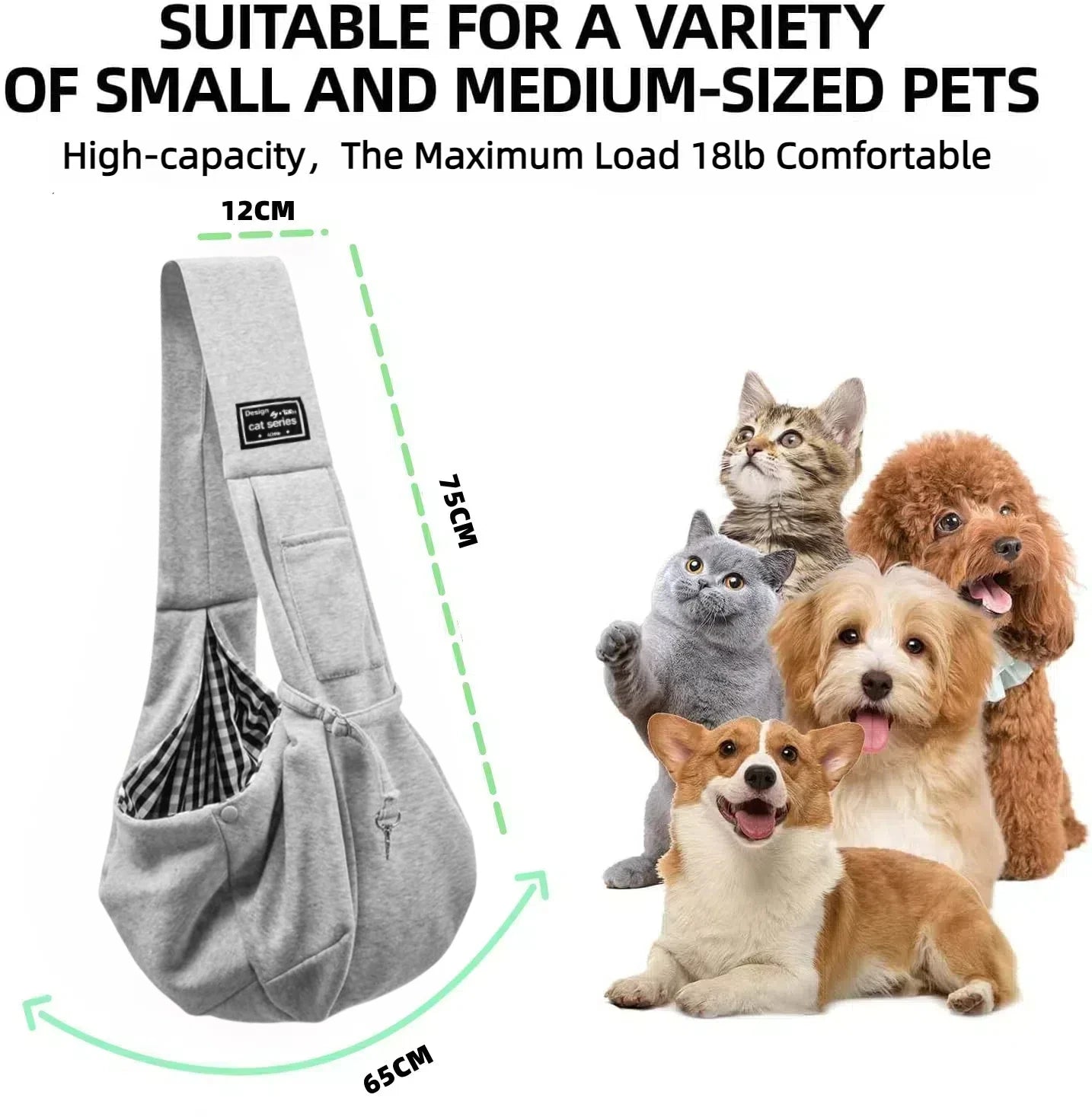 SafePaws Travel Pet Sling Carrier
